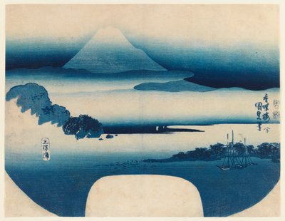 Vue du Fuji depuis la baie de Miho, mai 1830 - Utagawa 1786 1864 Kunisada